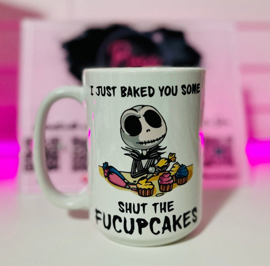 Shut the fucupcakes 15 oz mug