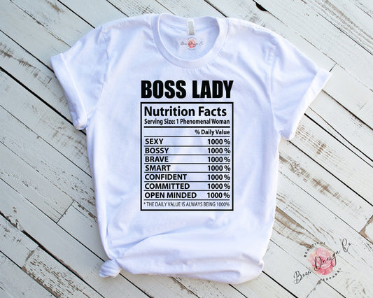 Boss Lady  Nutrition Facts